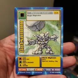 Vintage Digimon CCG Taco Bell Promo Card Gotsumon TB-01 - Image 1