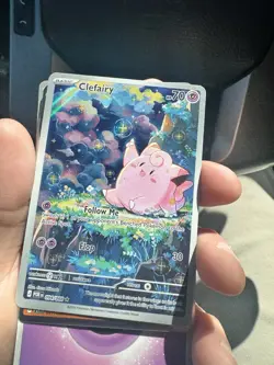 Pokemon Clefairy Basic Card POR 094/098 Holo – Trading Card Game - Image 1