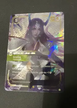 League of Legends Irelia Fervent Champion Unit Card Ionia Deflect Holo 225/221 - Image 2