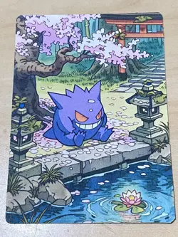 Japanese ART STYLE Gengar Fan Full Art Pokemon Custom Card/perfect bookmark - Image 2
