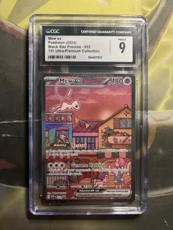 Mew ex 053 Sv: Scarlet & Violet Promo Cards Holo CGC 9 - Image 1