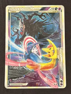 Darkrai & Cresselia Legend - JUMBO Oversized Promo Card - MP - Image 1