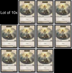 MTG (10) Angel Token - Magic 2014 (M14) 2/13 -Xa69 - Image 1