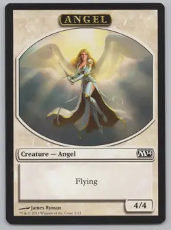 MTG (10) Angel Token - Magic 2014 (M14) 2/13 -Xa69 - Image 2