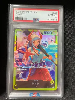 PSA10 GEM MINT ONE PIECE CARD YAMATO Start deck side Yamato Japanese BANDAI - Image 1