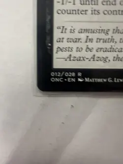 Phyresis Outbreak MTG ONC 012 Rare Infect Commander Poisonn - Image 4