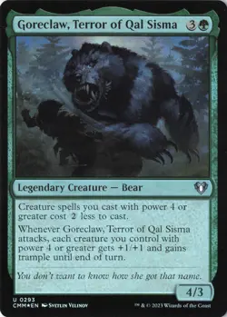 Goreclaw, Terror of Qal Sisma U Commander Masters 293 LP Foil - Image 1