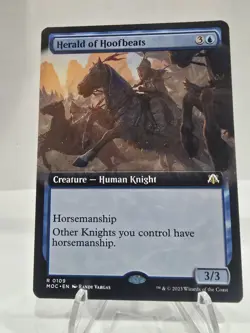 Herald of Hoofbeats Extended Art NM MTG - Image 1