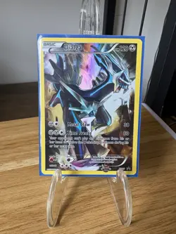 Pokemon TCG Dialga Full Art Promo Holo XY77 - Image 1