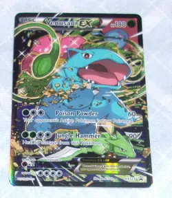 2016 Pokemon Venasaur Ex XY123 Red & Blue Collection Full Art Promo Card - Image 1