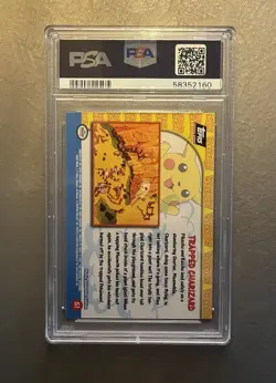 1999 TOPPS POKEMON THE MOVIE EDITION TRAPPED CHARIZARD #51 MOVIE EDITION PSA 10 - Image 2