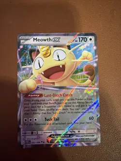 Pokemon Tcg Meowth EX 062/088 Double Rare Perfect Order - Image 1