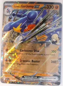 Cynthia's Garchomp EX Double Rare Holo Ascended Heroes 111/217 Pokemon TCG NM - Image 1