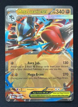 Mega Lucario ex #012 ME: Mega Evolution Promo Pokemon - Image 1