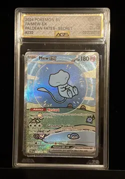 Pokemon TCG Paldean Fates - Mew ex - Special Illustration Rare - AGS 9.5 MINT+ - Image 2