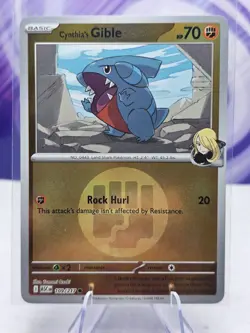 Cynthia’s Gible (Energy Symbol Pattern) 109/217 Reverse Holo Pokemon TCG NM - Image 1