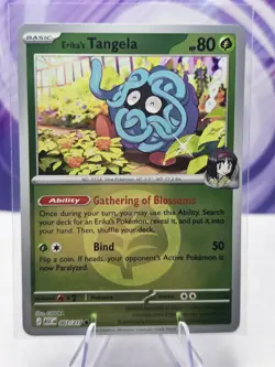 Erika's Tangela (Energy Symbol Pattern) 007/217 Reverse Holo Pokemon TCG NM - Image 1