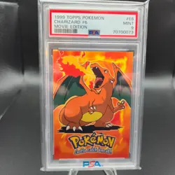 1999 Topps Pokemon Movie Edition #6 CHARIZARD #E6 Base Non-Holo PSA 9 - Image 1