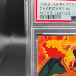 1999 Topps Pokemon Movie Edition #6 CHARIZARD #E6 Base Non-Holo PSA 9 - Image 3