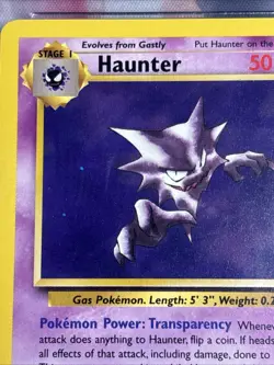 Pokemon CGC 8.5 Haunter - Fossil Unlimited 21/62 - Insufficient Ink Error - Image 2