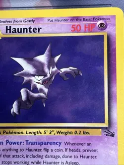 Pokemon CGC 8.5 Haunter - Fossil Unlimited 21/62 - Insufficient Ink Error - Image 3