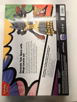 Pokemon TCG Mega Evolution Ascended Heroes Mega Lucario Premium Poster EX Box - Image 2