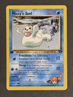 Pokemon 1st Edition Gym Challenge – Misty's Seel 91/132 – Common - Image 1