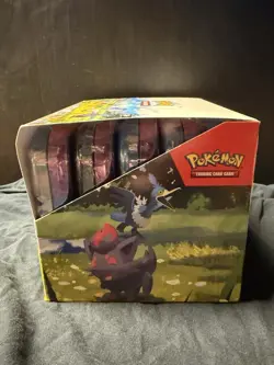 Pokemon TCG 10x Mega Evolution Ascended Heroes Mini Tin DISPLAY Sealed - Image 2