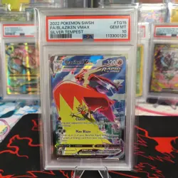 2022 Pokemon Sword & Shield Silver Tempest Blaziken VMAX #TG15 PSA 10 Gem Mint - Image 1