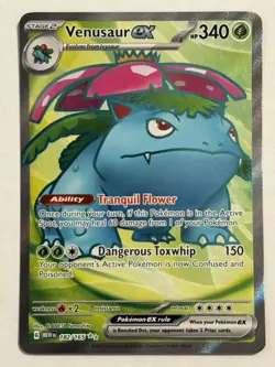 Pokemon TCG Venusaur ex Scarlet & Violet - 151 182/165 Holo Ultra Rare NM - Image 1