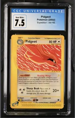 CGC 7.5 Pidgeot 23/165 Expedition Pokemon - Image 1