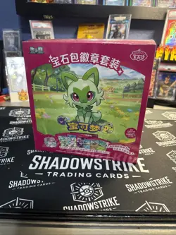 2026 Pokemon TCG S-Chinese Exclusive Gem Pack Badge Set Factory Sealed US Seller - Image 2