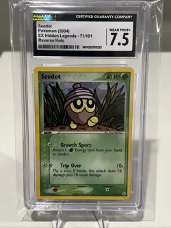 2004 Pokemon EX Hidden Legends Seedot Reverse Holo CGC 7.5 - Image 1