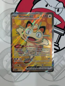 Pokemon Meowth Ex Full Art TCG Perfect Order 107/088 Near Mint - Image 1