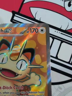 Pokemon Meowth Ex Full Art TCG Perfect Order 107/088 Near Mint - Image 5
