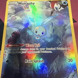 Pokemon Manaphy GG06/GG70 Crown Zenith Galarian Gallery Ultra Rare Holo 70 HP - Image 2