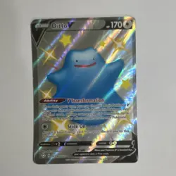 Pokemon Ditto VMAX Shiny Holo Rare Full Art Shining Fates SV119/SV122 HP 320 - Image 1