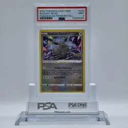2023 Pokemon SWSH BSP Pokemon GO Premium Coll #230 Radiant Evee PSA 9 - Image 1