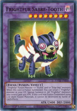 Frightfur Sabre-Tooth NM (#2) TOCH Toon Chaos Yugioh - Image 1