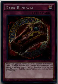 Dark Renewal Secret Rare King of Games: Yugi's Legendary Decks YGLD-ENB00 LP - Image 1