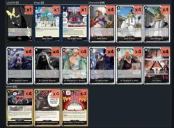 ONE PIECE ENG TCG: BLACK IMU CORE DECK 51 CARD NEAR MINT - Image 1