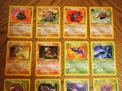 Pokemon 1999 1st edition Fossil Uncommon and Common card set, mint condition - Image 2