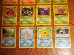 Pokemon 1999 1st edition Fossil Uncommon and Common card set, mint condition - Image 3
