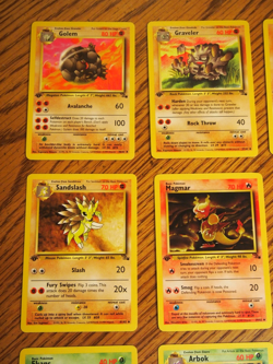 Pokemon 1999 1st edition Fossil Uncommon and Common card set, mint condition - Image 4