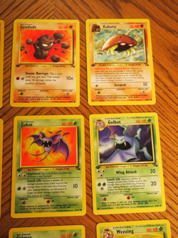 Pokemon 1999 1st edition Fossil Uncommon and Common card set, mint condition - Image 5