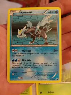 Pokemon TCG Reverse Holo Kyurem Card 34/101 Noble Victories - Image 1