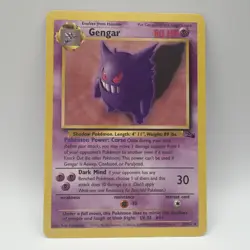 Gengar Non Holo - 20/62 - Pokemon TCG Fossil Set Unlimited Card - NM - Image 1