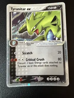 Tyranitar ex 17/17 POP Series 1 HOLO – LP+ Condition – Vintage Pokemon Card - Image 1
