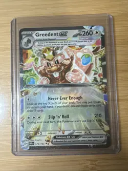 Greedent ex 179/197 Obsidian Flames DOUBLE RARE Pokemon Card NM - Image 1