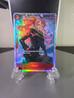 Sanji OP10-005 Royal Blood Foil One Piece Tcg W/ Bonus Card - Image 2